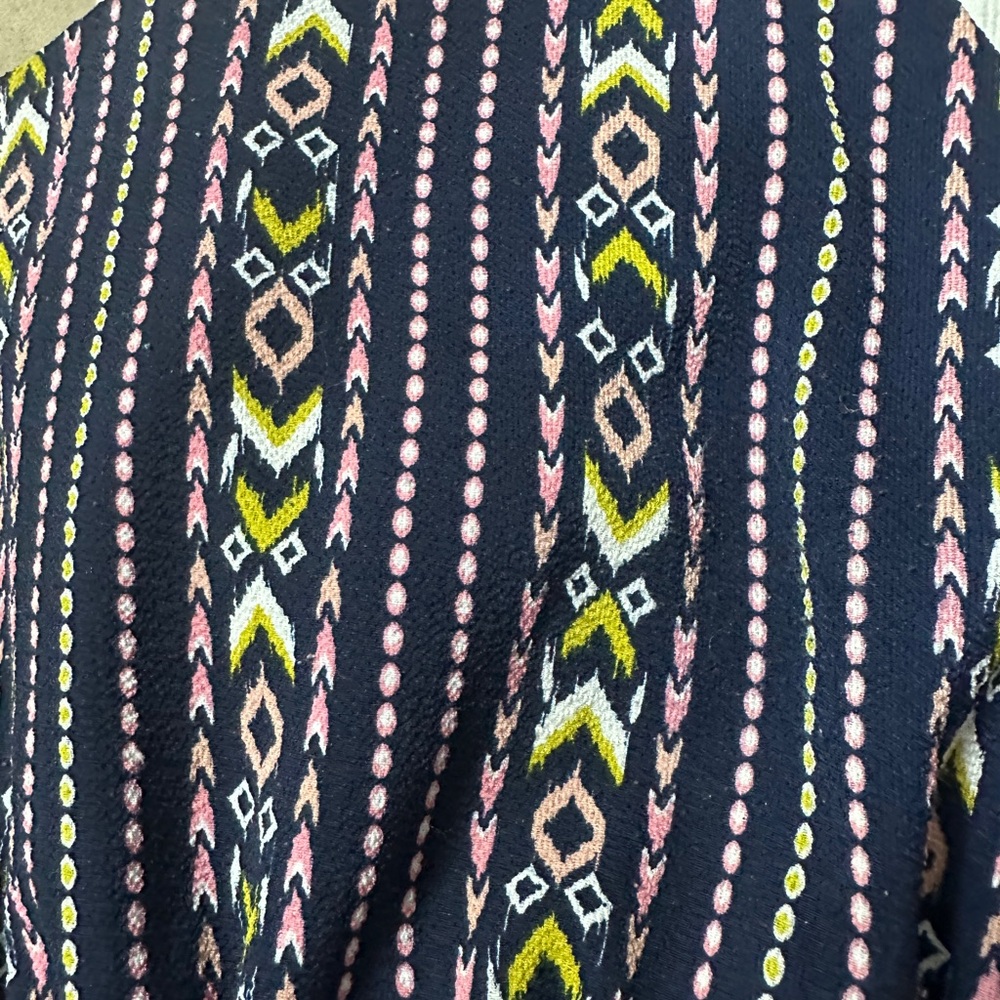 Navy Patterned Jumpsuit - Picture 4 of 4